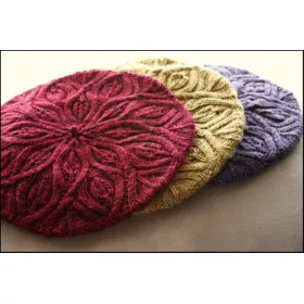 Feuilles d'automne - beret tricoté