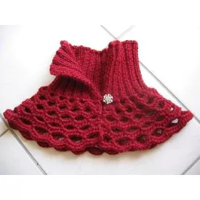 Amphicol - col tricot + crochet