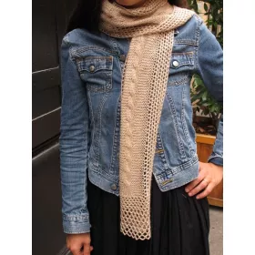 Ava - écharpe tricot + crochet