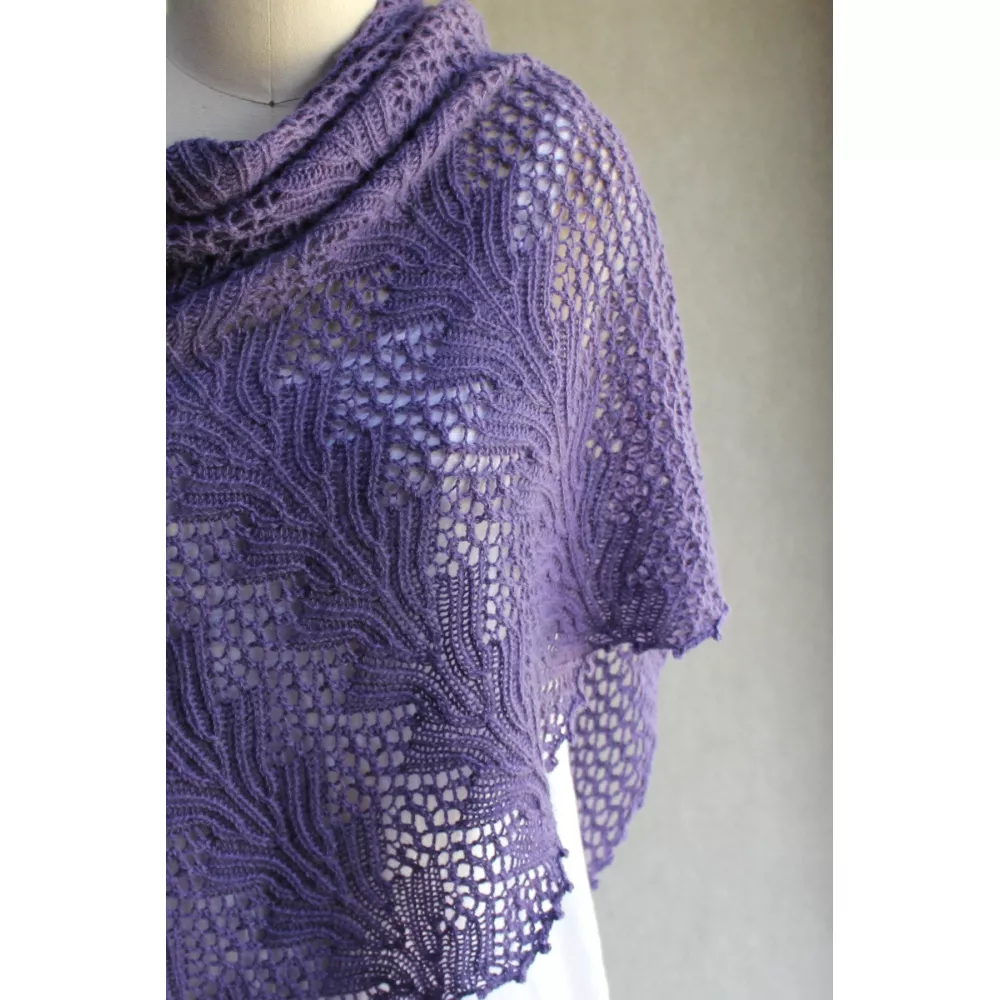 Jacinthe d'eau - châle tricot