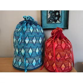 Rhombique - sacs en crochet mosaïque