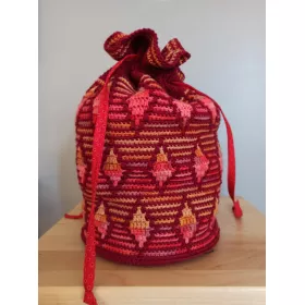 Rhombique - sacs en crochet mosaïque