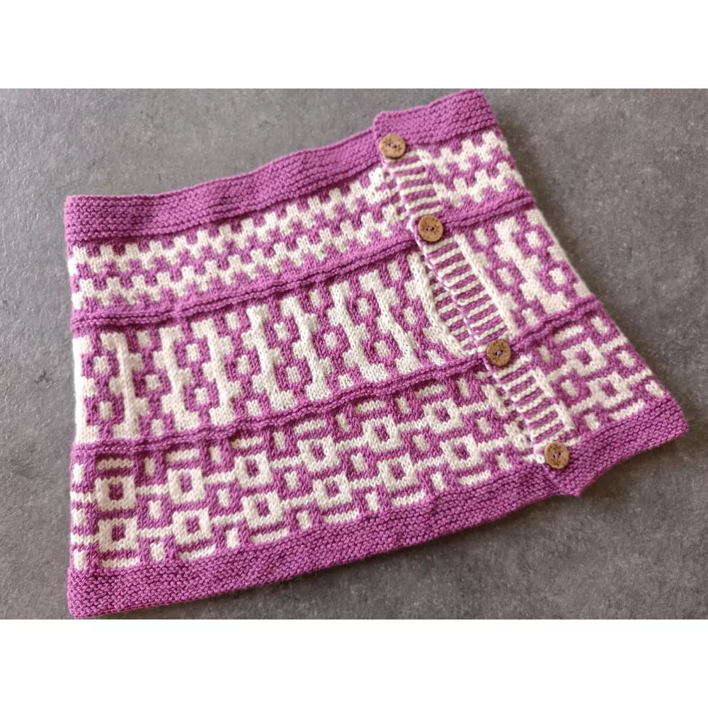 Cadeneta - col tricot mosaïque